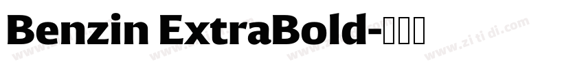Benzin ExtraBold字体转换